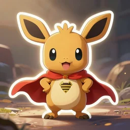 cute miss mascot tiplouf tiplouf piplup super hero sticker art, cronobreaker, beeple game icon