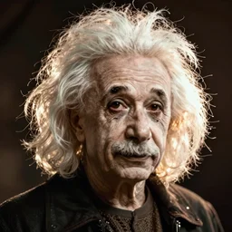 alien einstein portrait