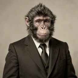 deformed animal human hybrids Vladimir Putin is monkey daguerreotype