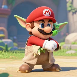 mario slaps yoda