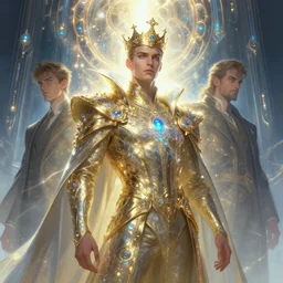 the king of a future world art by wayne barlowe, artgerm and greg rutkowski and agostino arrivabene, light effect. hyper detailed, glowing lights!!, bioluminescent, intricate, elegant, digital painting, artstation, smooth, sharp focus