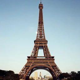 a women wearing dress in the shape of eiffel tower, with a little bit of lens flare. fashion photography by annie leibovitz