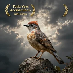 A surrealistic bird