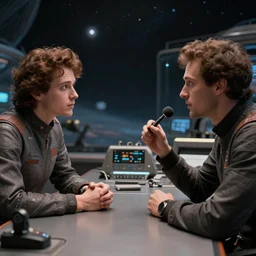an intergalactic communication session between 2 psych adepts, realistic and highly detailed photo from 7 0's