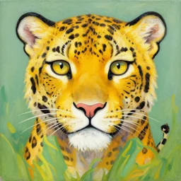 a beautiful painting toy leopard, by murakami takashi painting, illustration style