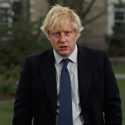 Boris Johnson, film still from the movie The Shining