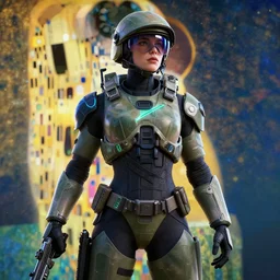 female master chief, hyper detailed, dynamic background, digital art, trending in artstation, cinematic lighting, studio quality, smooth render, unreal engine 5 rendered, octane rendered, art style by klimt and nixeu and ian sprigger and wlop and krenz cushart