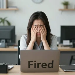 she lived in constant fear of being abruptly fired