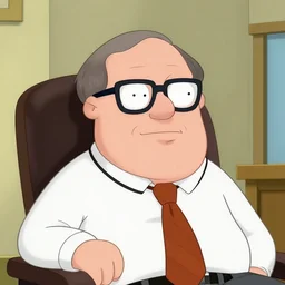 Steven Hawking in the style of family guy