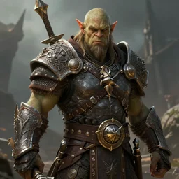 paul walter hauser as an orc berserker, fantasy art, d & d, extremely detailed, high quality, award - winning,