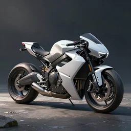 drawing of next Gen prototype concept motorcycle, Japanese engineering,  blade runner style, 3d,  photorealism
