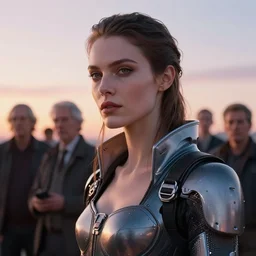 photographic portrait of a stunningly beautiful renaissance female cyberpunk in soft dreamy light at sunset, contemporary fashion shoot, by edward robert hughes, annie leibovitz and steve mccurry, david lazar, jimmy nelsson, breathtaking, 8 k resolution, extremely detailed, beautiful, establishing shot, artistic, hyperrealistic, beautiful face, octane render