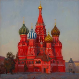 the red square in russia,, volumetric shadows, volumetric lighting, trending on art station, realistic oil painting by zdzisław beksinski