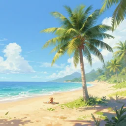 this is our summer, matte painting