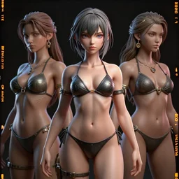 kodak portra. by wlop, ilya kuvshinov, krenz cushart, greg rutkowski, trending on pixiv. zbrush sculpt, octane, maya, houdini, vfx. cute anime girl wearing bikini armor. digital painting. cinematic dramatic atmosphere, sharp focus, volumetric lighting.