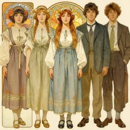 realistic detailed full portrait of a cottagecore flowergirl in simple traditional modest peasant costume by Alphonse Mucha, Ayami Kojima, Amano, Charlie Bowater, Karol Bak, Greg Hildebrandt, Jean Delville, and Mark Brooks