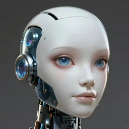 a magical robot head, highly detailed, digital painting, smooth, sharp, beautiful face, expressive eyes, art by greg rutkowski and alex gray
