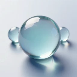 glass marbles art, 3D render, caustics, dispersion, refraction.