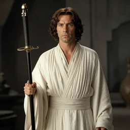 mark Hamill dressed as princess Leia, movie still, cinematic