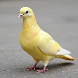 pinterest photo of a yellow pigeon, 5 0 mm camera