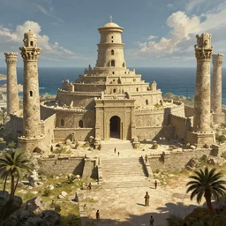 the lost city of atlantis, concept art