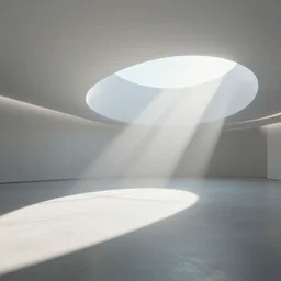abstract interior environment, modern, bright, sunrays