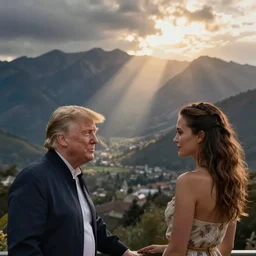 Donald Trump and Amber Heard on vacation, from afar