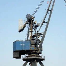 industrial revolution crane, close up