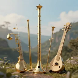 fanciful wind instruments