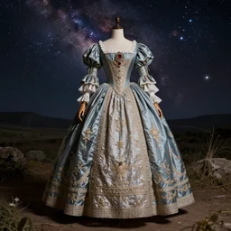 a quasar crinoline dress of the cosmic 18th century
