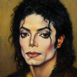 a beautiful painting michael jackson face, by leonardo da vinci realistic oil painting