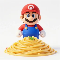 super mario in real life. spaghetti
