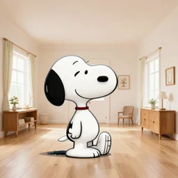 snoopy themed mansion interior