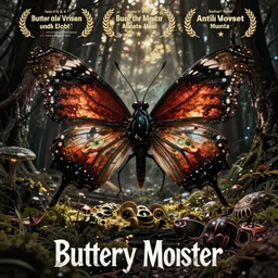 butterfly monster horror movie poster