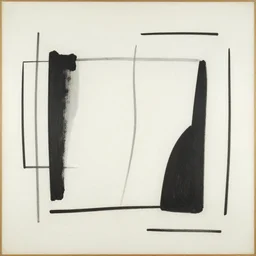 abstract primitivism minimalism art painting, lines, forms, shapes, in style of rene magritte,