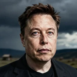 detailed inherent theme of elon musk, by master artist, artistic - powerful, artistic - natural, artistic - expressive'