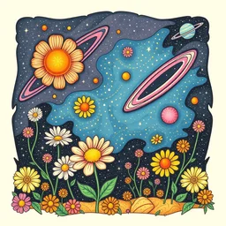 outerspace, flowers, fun, comic relief, diversion
