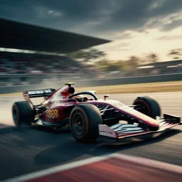A commercial art piece for a racing movie with lot of motion blur, cinematic, dramatic