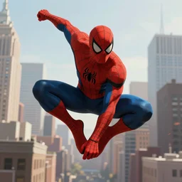 very detailed character portrait illustration of spider man swinging through new york city doing an action pose, digital illustration, concept art, matte painting, digital painting, illustration, amazing value control, 8 k, ultra detailed, minimal artifacts, unreal engine 5, cinematic camera, chromatic abberation