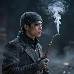 a futuristic smoking