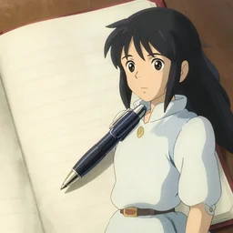 これはペンです in the style of howl\'s moving castle and your name