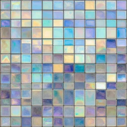 Mosaic of iridescent colors | Patches of Iridescent Squares | 4k HDR