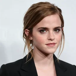 Emma Watson modeling for Gucci, (EOS 5DS R, ISO100, f/8, 1/125, 84mm, postprocessed, crisp face, photoshopped, facial features)