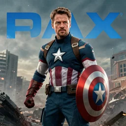 sebastian stan as captain america, cinematic shot with sparkles and destroyed land, imax, high quality image, movie hollywood, commosition