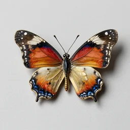 a butterfly pin, plique - a - jour