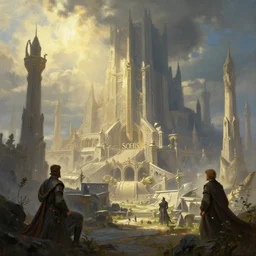 a fantasy concept artwork depicting the city of sothis in osirion by anders zorn, craig mullins and greg rutkowski, beautiful cinematic light