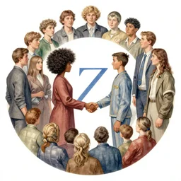 the circle complete, greek symbol zeta, diversity team, afro, jan, european, handshake, highly detailed, digital painting, watercolor, soviet realism, engraving, artstation, concept art, smooth, sharp focus, vivid grunge, manga, illustration, unreal engine 5, 8 k, art by bilibin and kuvshinov and malevich and mucha
