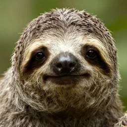 a beautiful high detail photo of a sloth's face