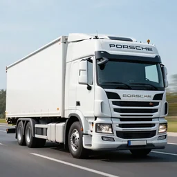 A lorry/European truck designed and produced by Porsche, promotional photo