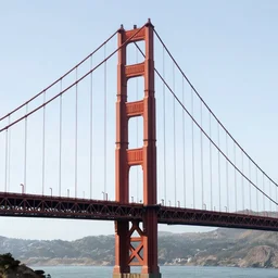 golden gate bridge white color